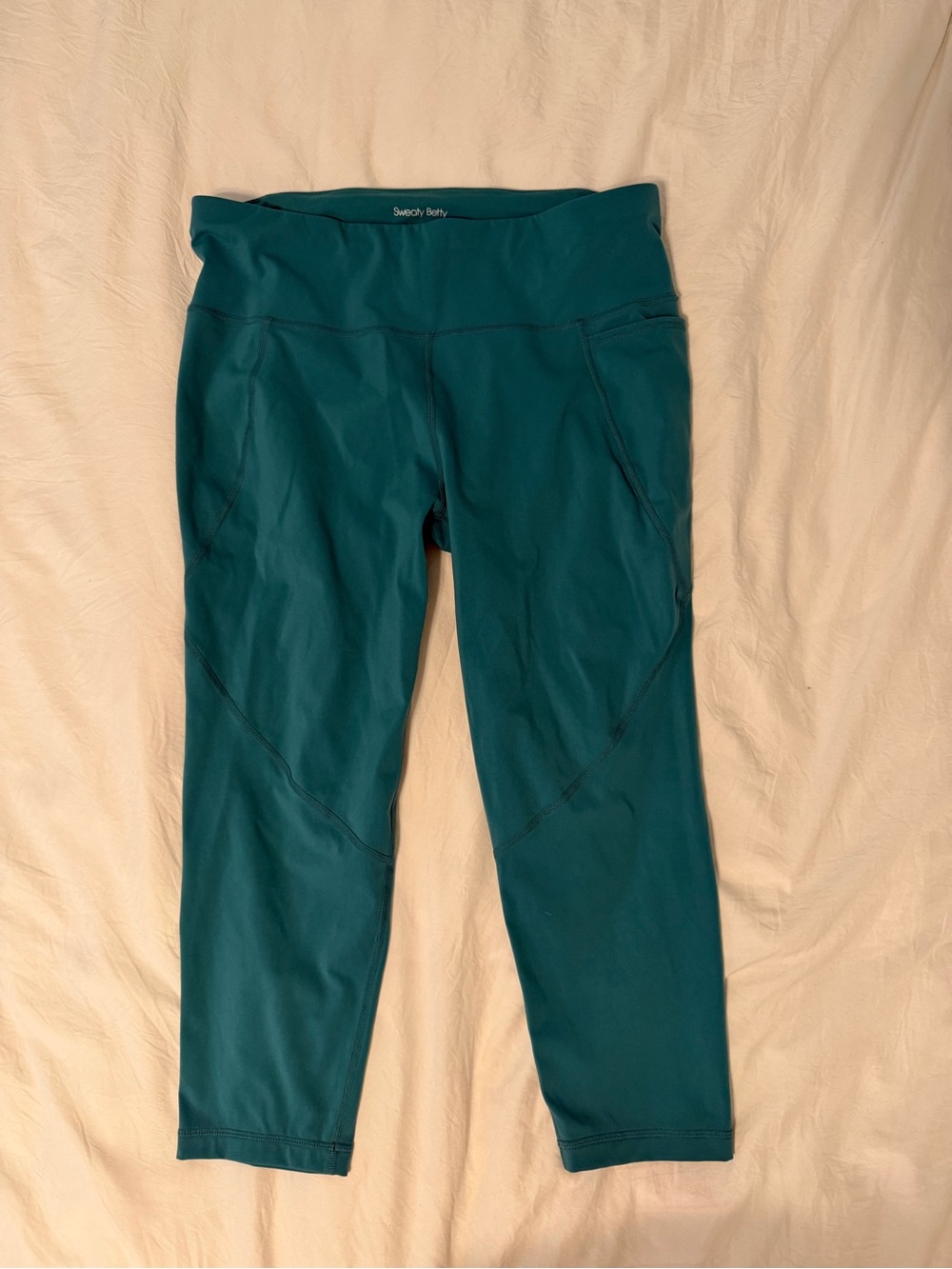 Sweaty Betty Girls' Teal Capri Leggings